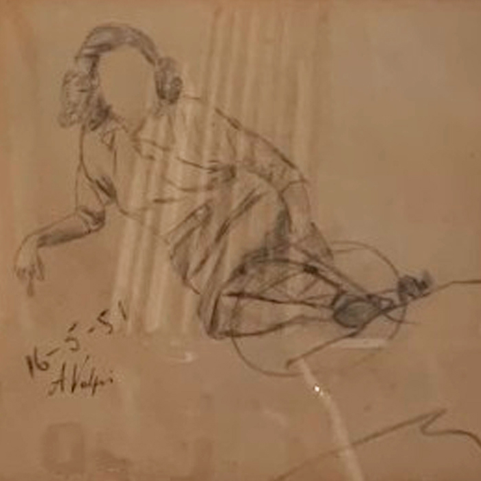 Alfredo Volpi - Mulher Deitada