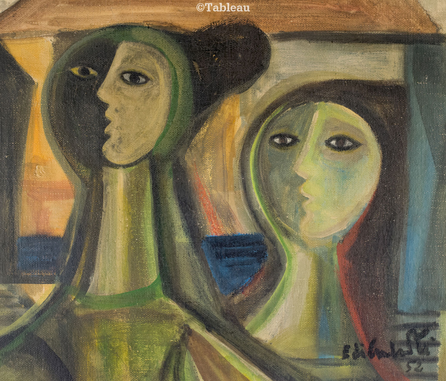 Emiliano di Cavalcanti - Duas figuras