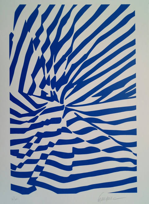Tecido azul