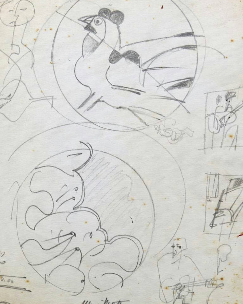 Aldemir Martins - Desenho F/V
