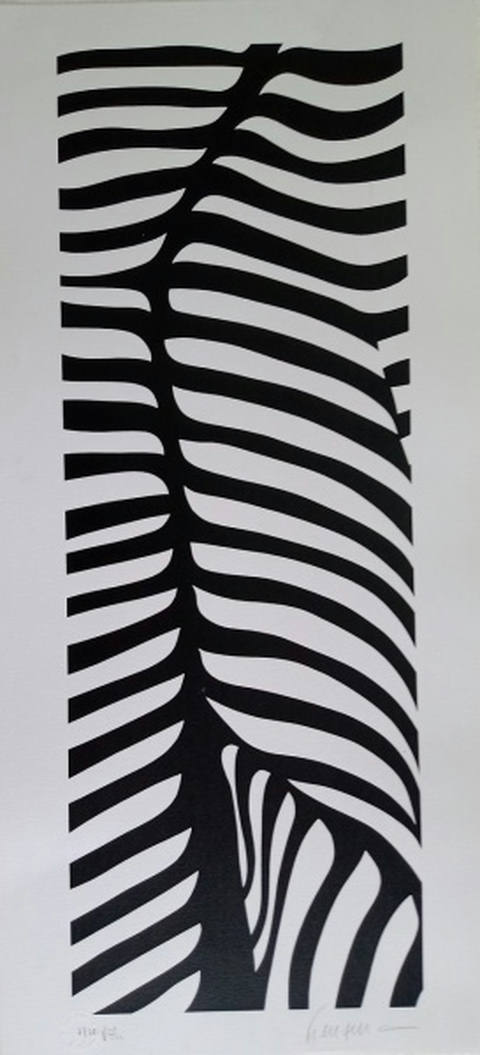 Abstrato em preto e branco