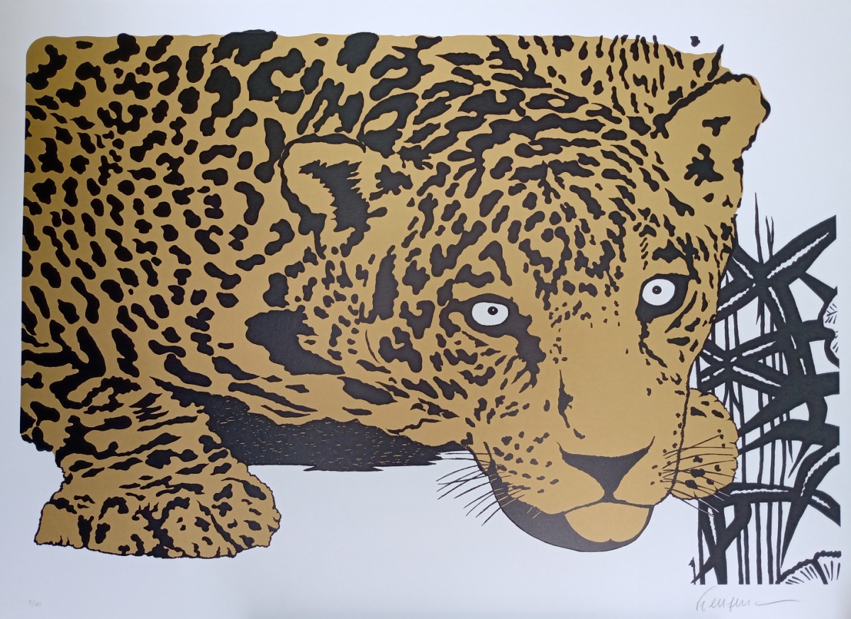 Onça pintada dourada