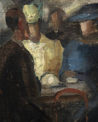 Milton Dacosta - Cena de café