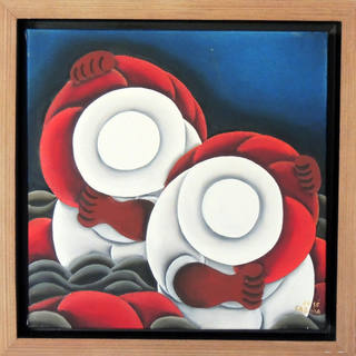 José Sabóia - José Sabóia – Pescadores – Ast – 30 X 30 cm