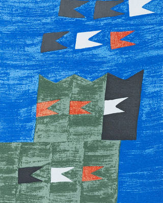 Alfredo Volpi - Bandeirinhas ao Vento