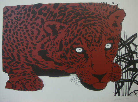 Onça vermelha pintada