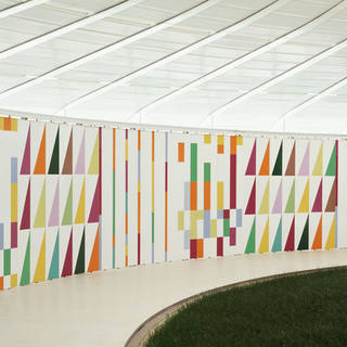 Athos Bulcão - painel de madeira pintada