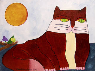 Aldemir Martins - Gato vermelho