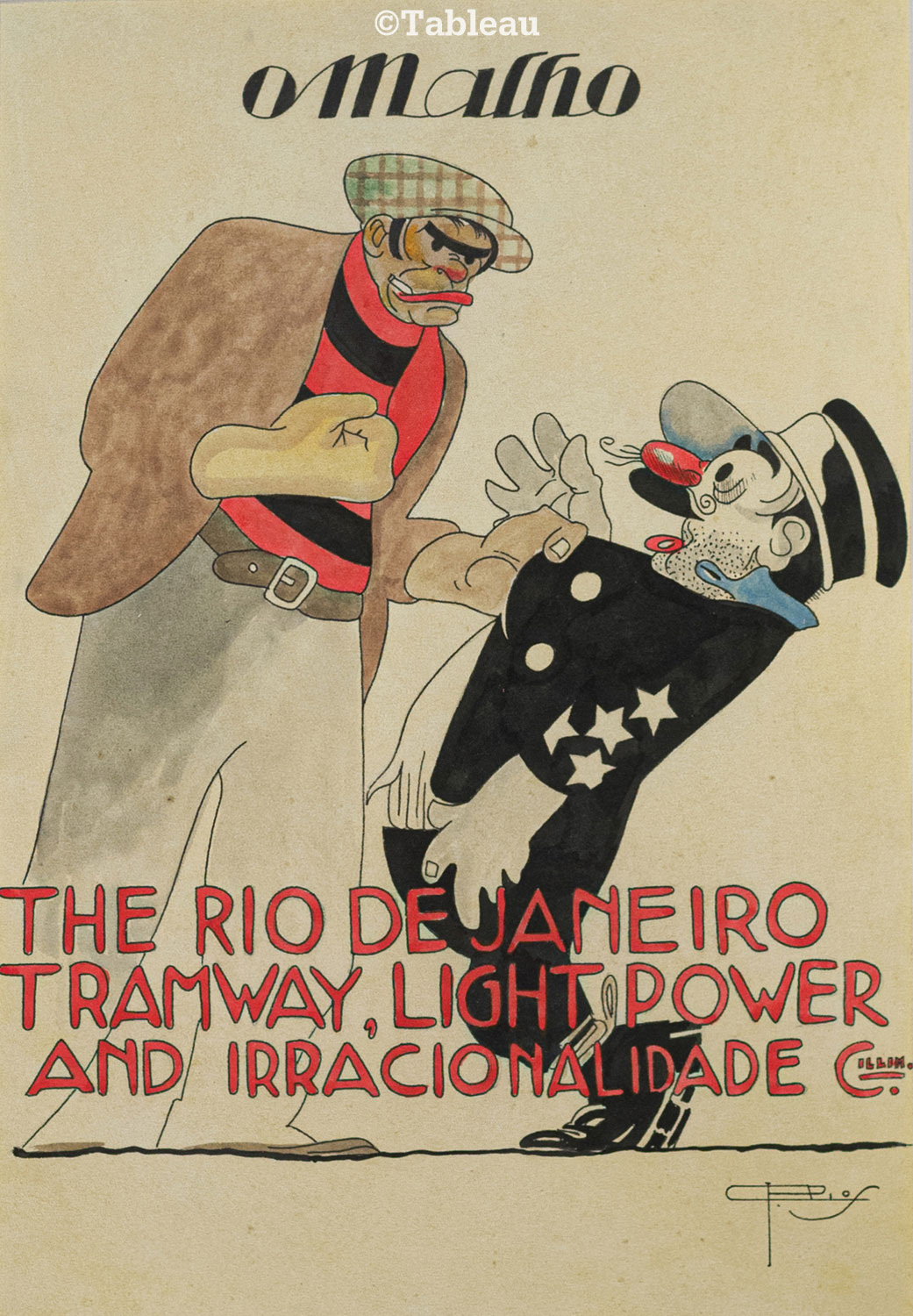 J. Carlos - Capa da revista "o malho"
