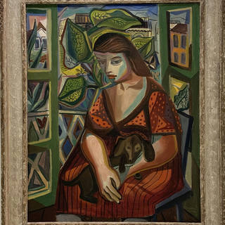 Emiliano di Cavalcanti - Mulher e cão
