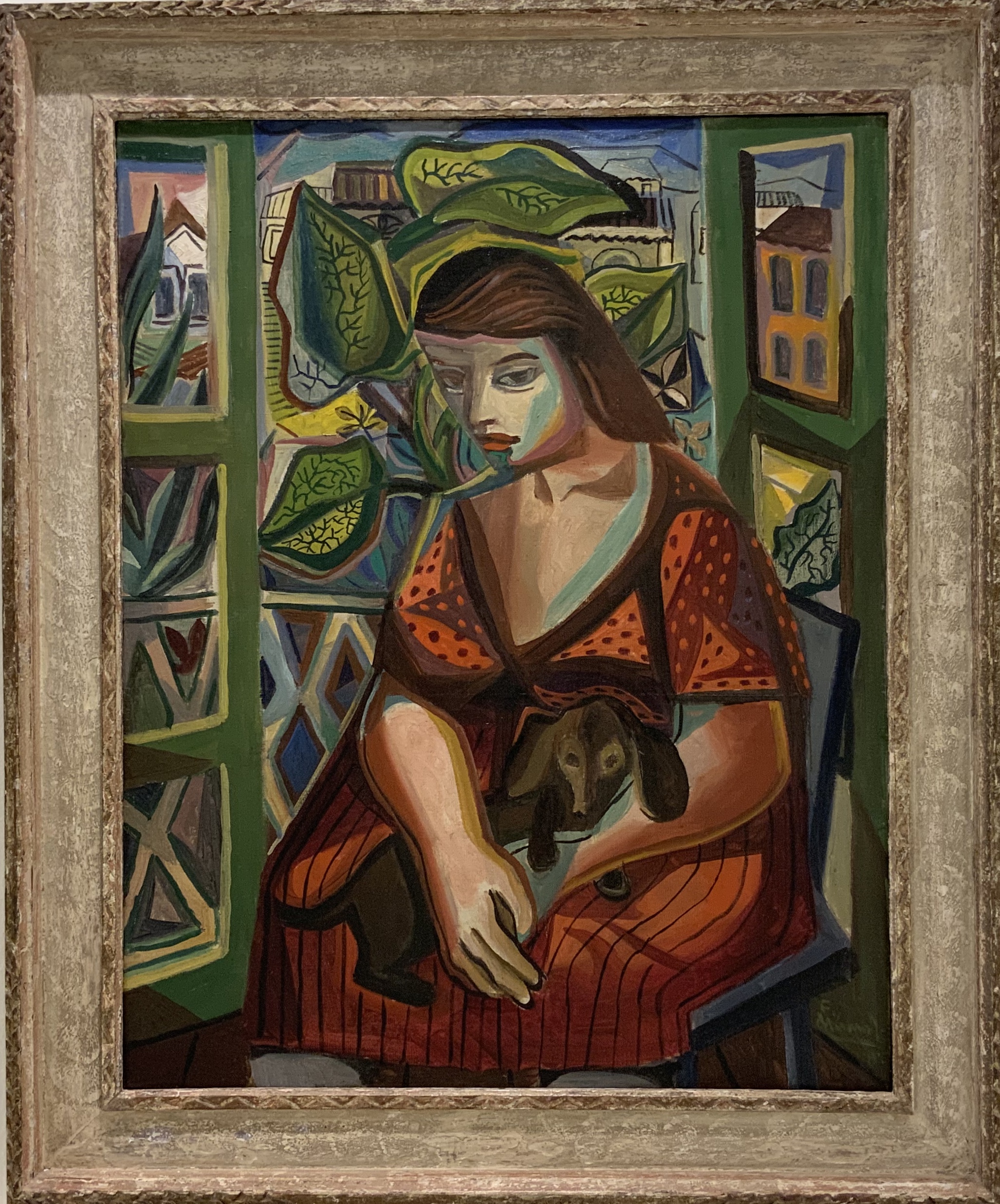 Emiliano di Cavalcanti - Mulher e cão