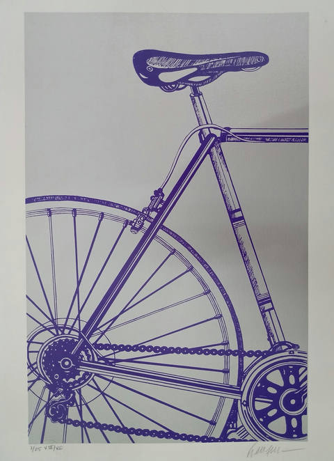 Bicicleta roxa