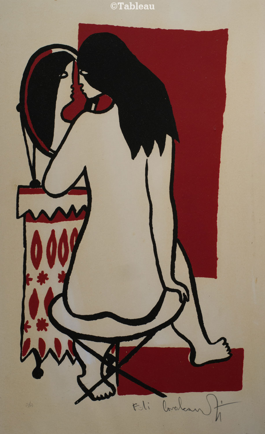 Emiliano di Cavalcanti - Mulher no espelho