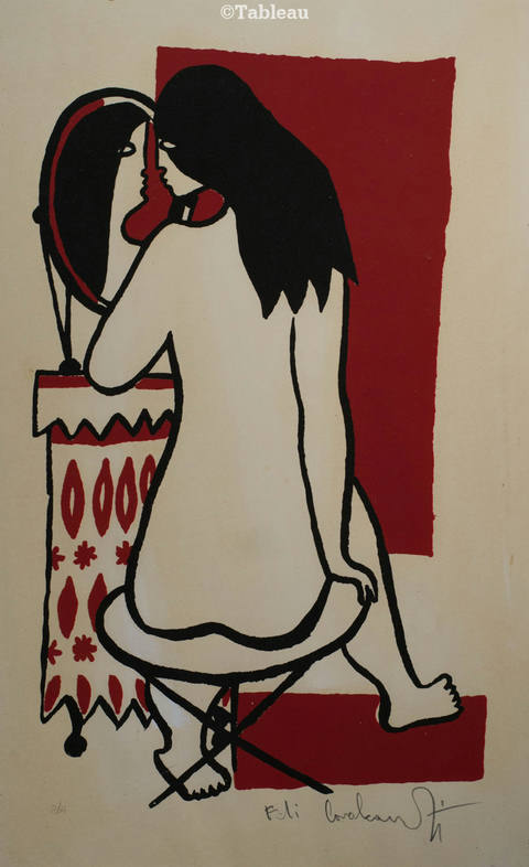 Mulher no espelho