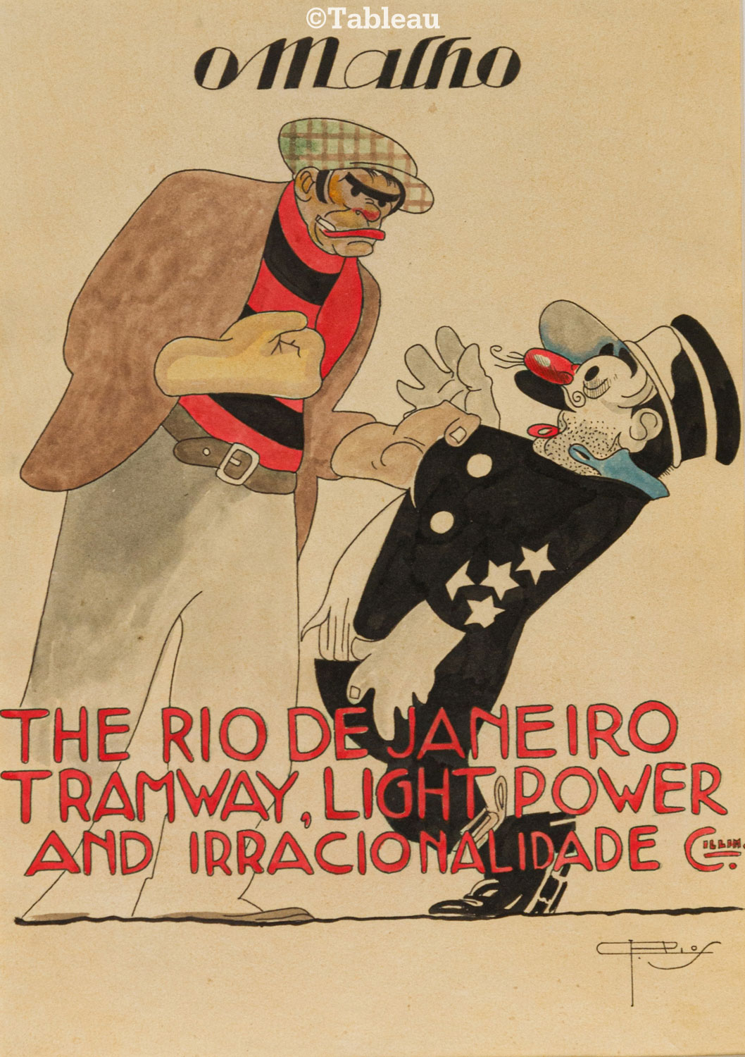 Capa da revista "o malho"