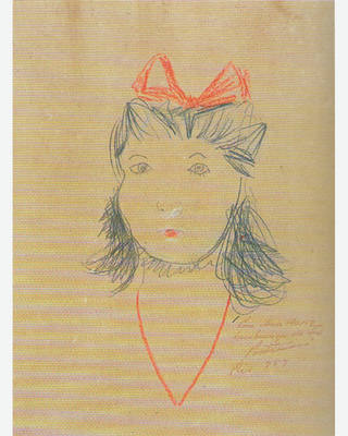 Candido Portinari - Menina com laço de fita