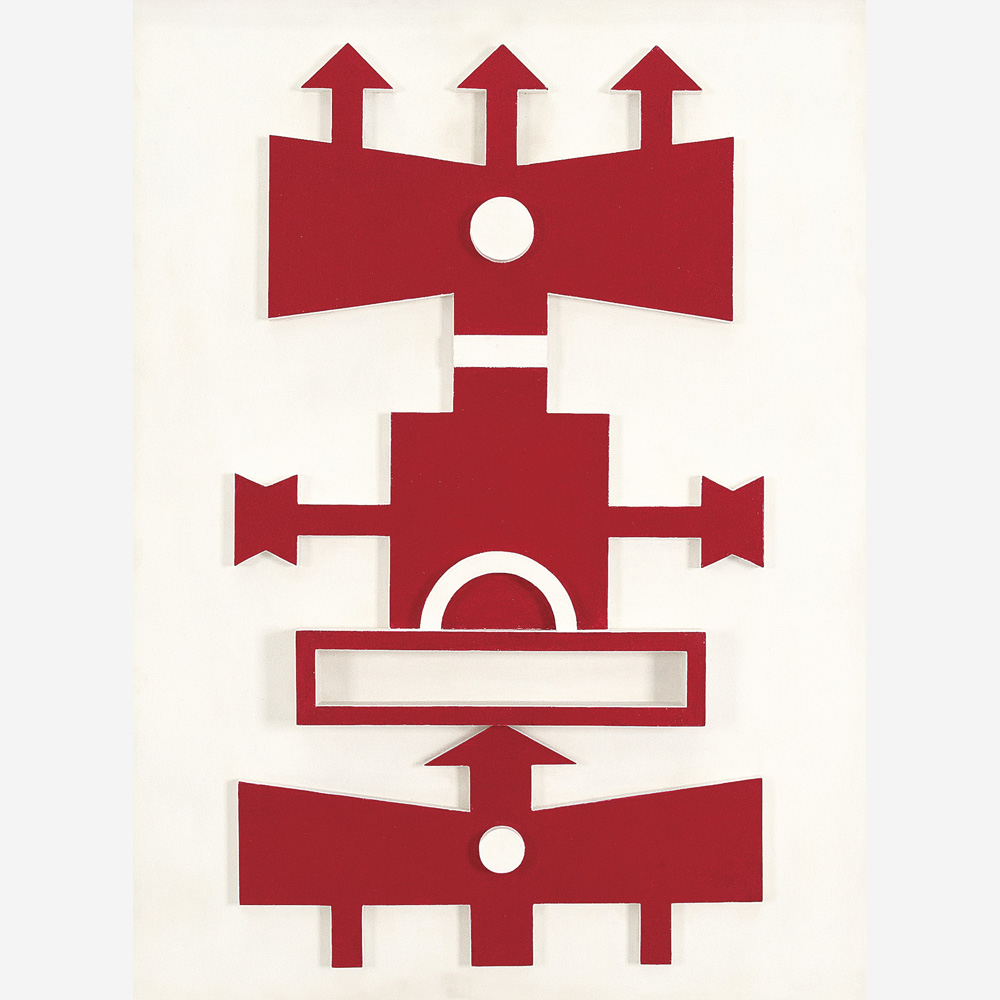 Rubem Valentim - Pintura 5 -Emblema relevo