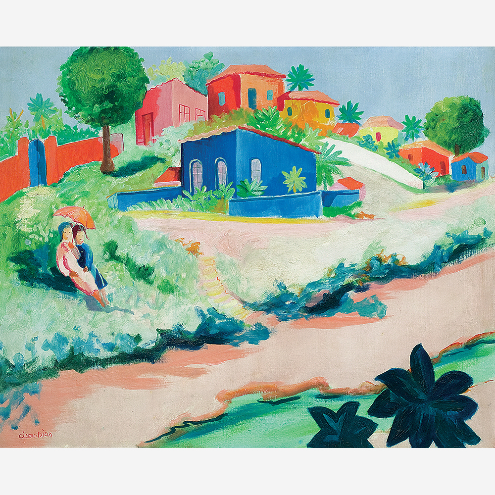Cícero Dias - Paisagem com Figuras