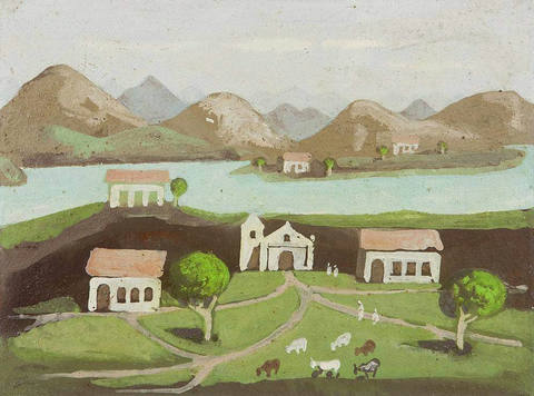 Paisagem com Montanha ao Fundo