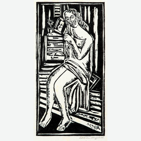 Mulher do Mangue sentada