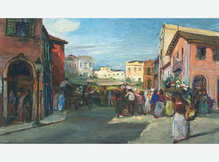 Alfredo Volpi - Feira em Cambuci