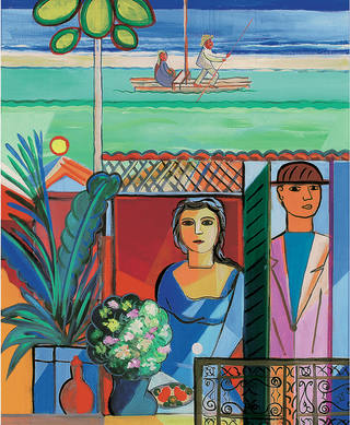 Cícero Dias - Casal na varanda