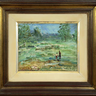 Manoel Santiago - Paisagem com personagens