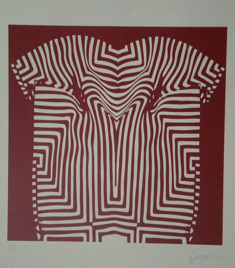 Camiseta Vermelha e Branca