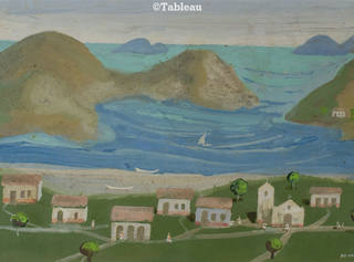 Fulvio Pennacchi - Aldeia a beira mar