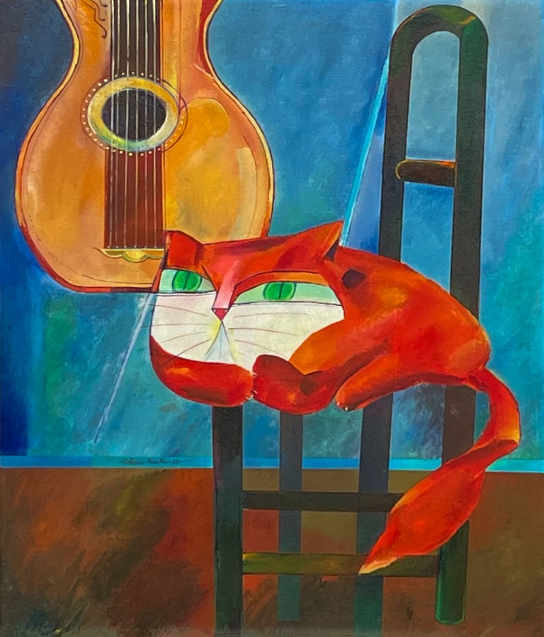 Gato e violão