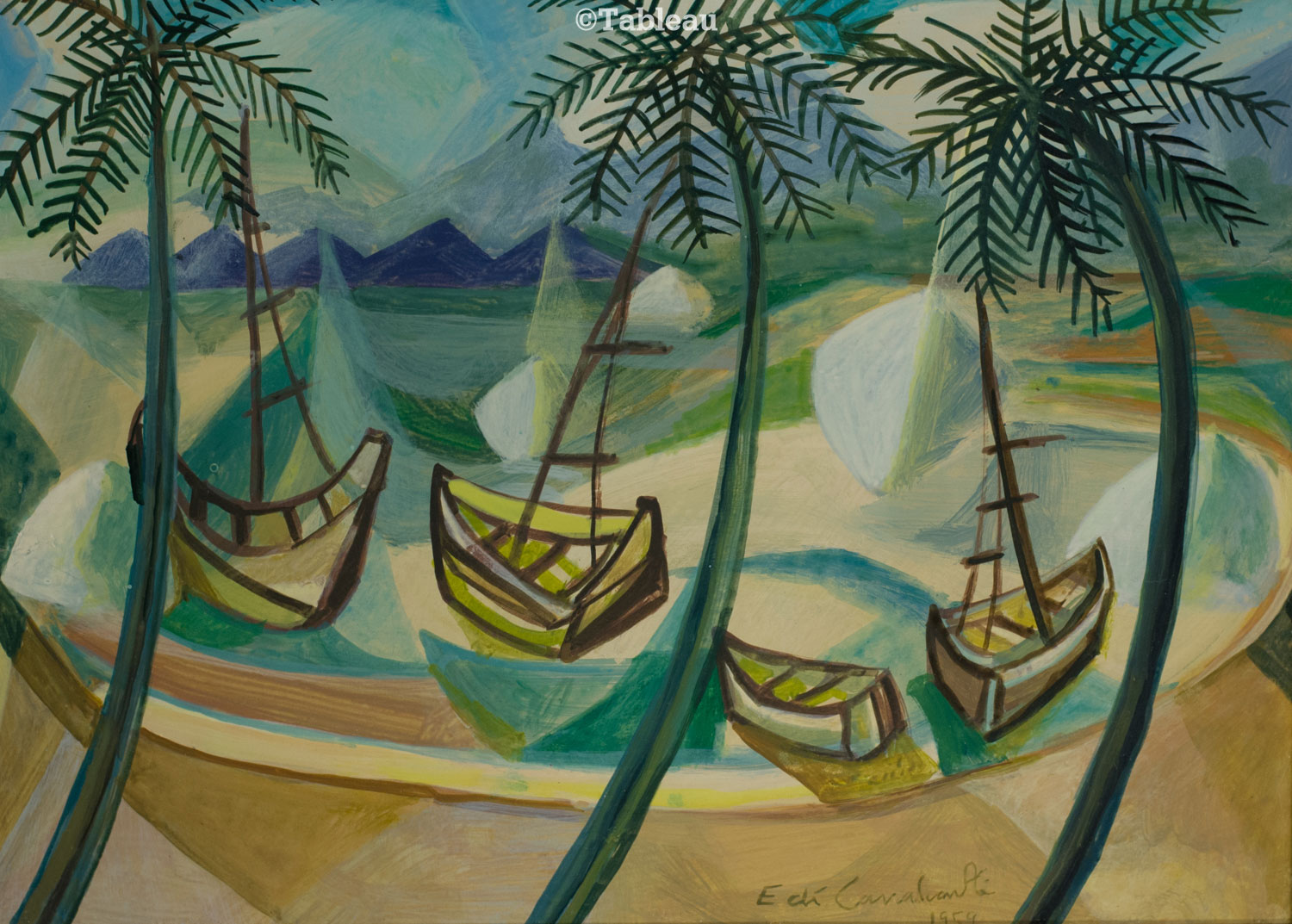 Emiliano di Cavalcanti - Barcos