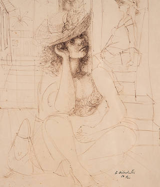 Emiliano di Cavalcanti - Mulher de Chapéu