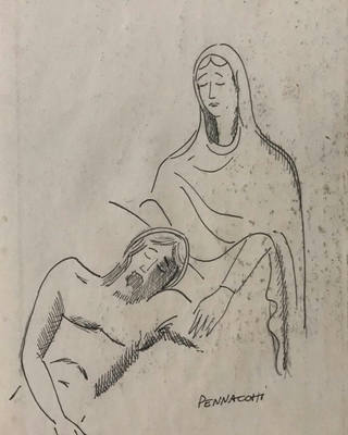 Fulvio Pennacchi - Cristo e Virgem Maria