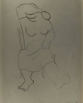 Emiliano di Cavalcanti - Mulher sentada