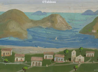Fulvio Pennacchi - Aldeia a beira mar