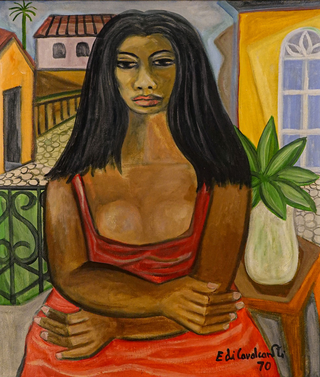 Mulata na varanda