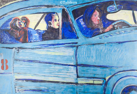 No carro
