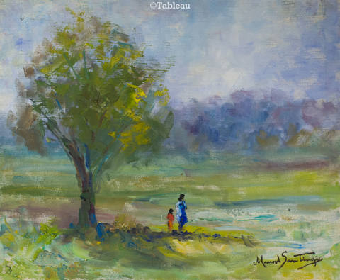Paisagem com figuras