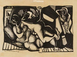 Emiliano di Cavalcanti - Cena erótica
