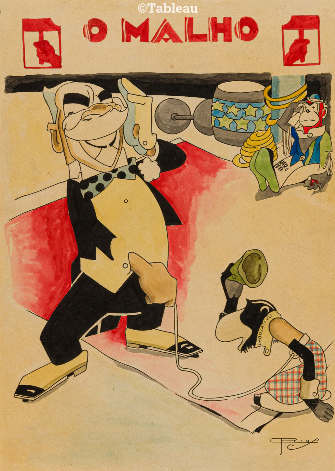 J. Carlos - Capa da Revista "o malho"