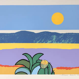 Aldemir Martins - Paisagem com cactus