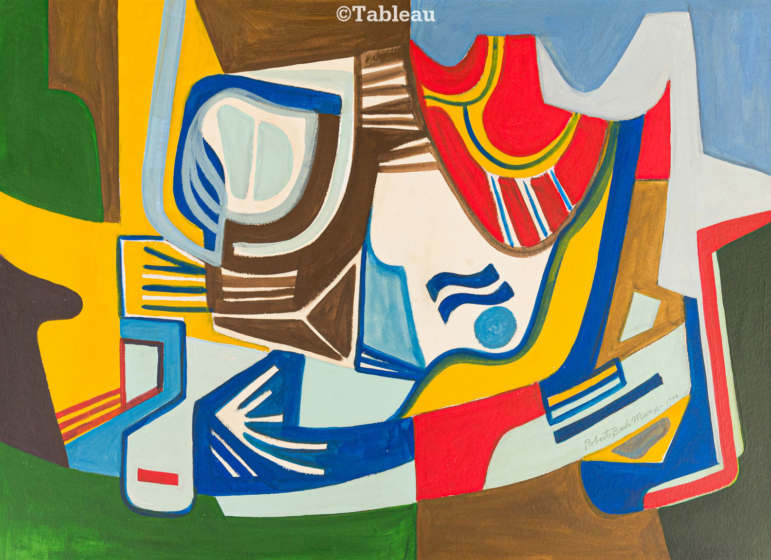 Roberto Burle Marx - Composição abstrata