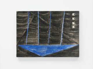 Alfredo Volpi - O barco noturno [The night boat]