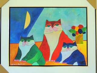 Aldemir Martins - Família de Gatos
