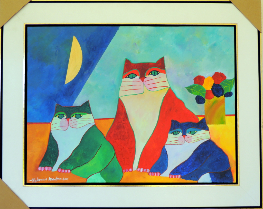 Aldemir Martins - Família de Gatos
