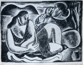 Emiliano di Cavalcanti - Três Mulheres na Praia