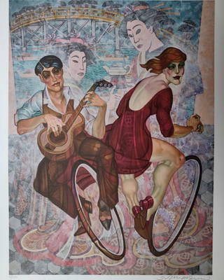 Juarez Machado - Casal na bicicleta