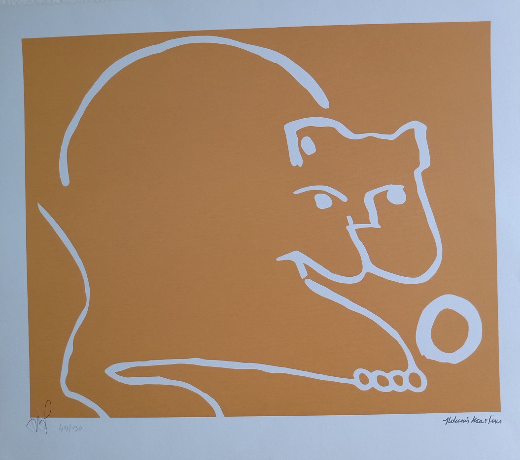 Aldemir Martins - Gato Laranja
