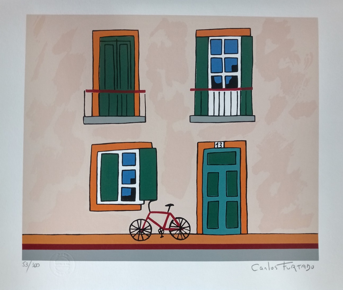 Carlos Furtado - Fachada com bicicleta
