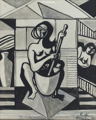 Emiliano di Cavalcanti - Mulher no pilão